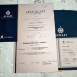 Certificate Akupunktura AcuArt - poziom 1